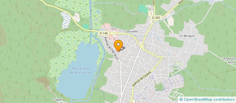 localisation de l'entreprise SCI CAP HAYE'S  BISCARROSSE