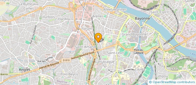 localisation de l'entreprise SCI CAP'HOR à BAYONNE