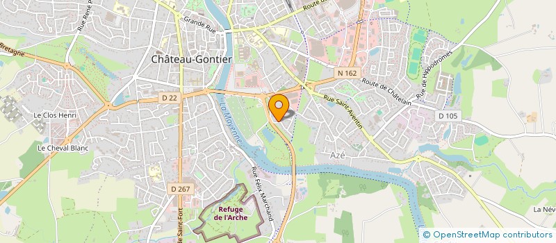 localisation de l'entreprise SCI CAP IMMO 2040  CHATEAU-GONTIER-SUR-MAYENNE