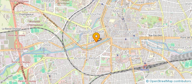 localisation de l'entreprise SCI CAP INVEST  RENNES
