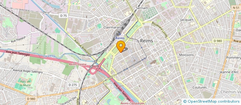 localisation de l'entreprise SCI CAP INVESTISSEMENT IMMOBILIER  REIMS