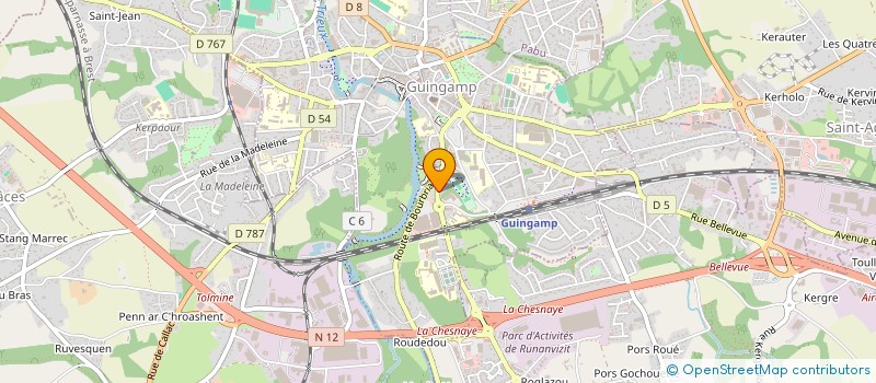 localisation de l'entreprise SCI CAP ISLANDE  GUINGAMP