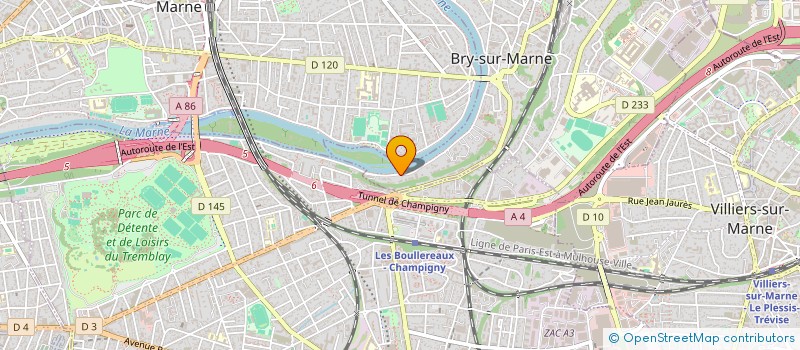 localisation de l'entreprise SCI CAP JOD à BRY-SUR-MARNE