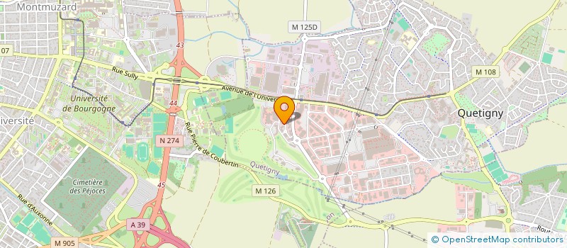 localisation de l'entreprise SCI CAP KM  QUETIGNY