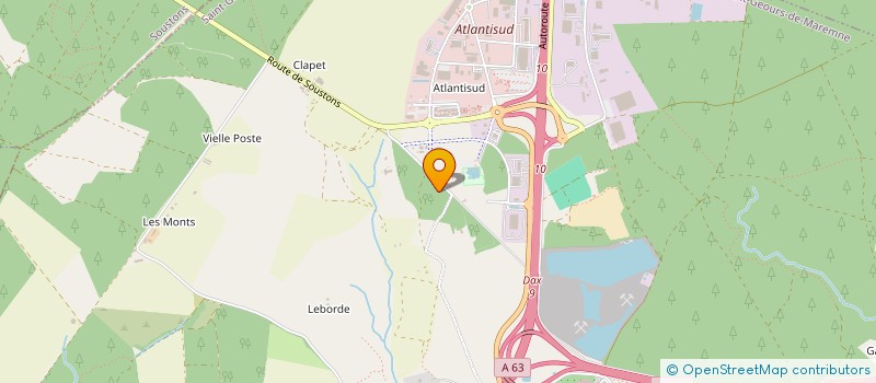 localisation de l'entreprise SCI CAP LAUCA à SAINT-GEOURS-DE-MAREMNE