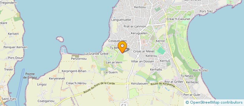 localisation de l'entreprise SCI CAP LILA  CARANTEC