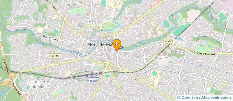 localisation de l'entreprise SCI CAP LOISIRS à MONT-DE-MARSAN