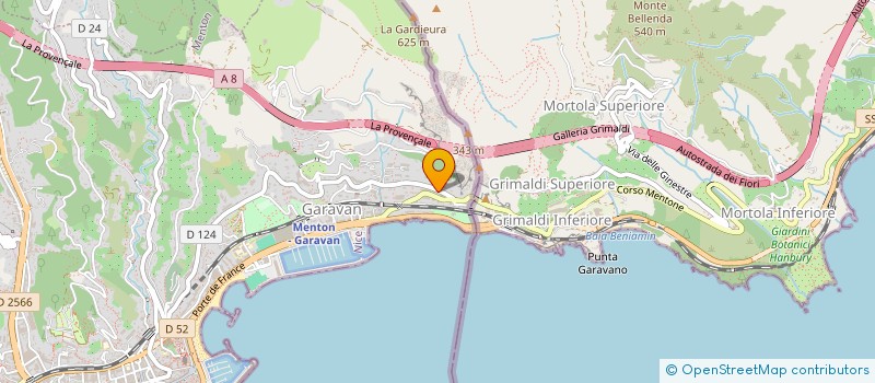 localisation de l'entreprise SCI CAP MARTIN à MENTON