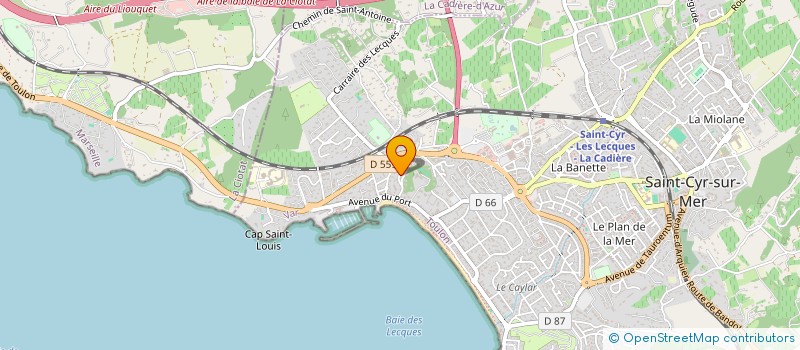 localisation de l'entreprise SCI CAP MIMOSAS à SAINT-CYR-SUR-MER