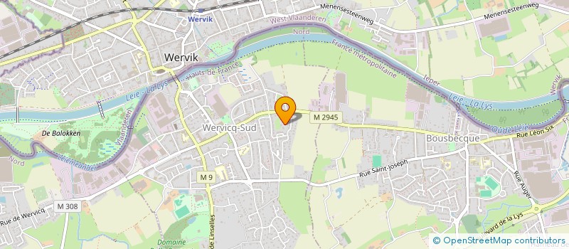 localisation de l'entreprise SCI CAP NORD LOGIS  WERVICQ-SUD