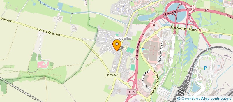 localisation de l'entreprise SCI CAP-NORD-SUD  COQUELLES