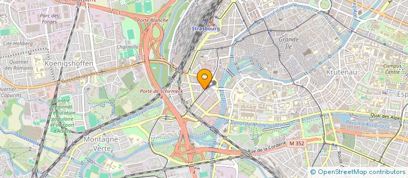 localisation de l'entreprise SCI CAP OU CAP  STRASBOURG