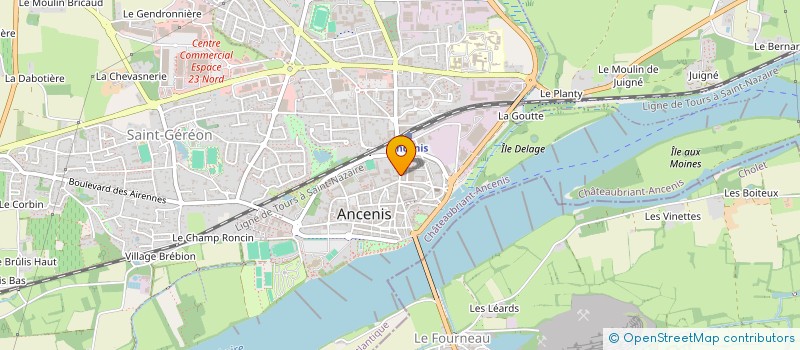 localisation de l'entreprise SCI CAP OUEST 21  ANCENIS-SAINT-GEREON