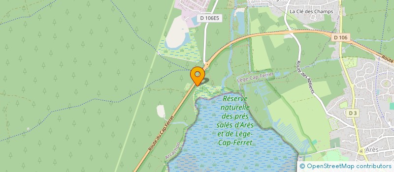 localisation de l'entreprise SCI CAP OUEST à LEGE-CAP-FERRET