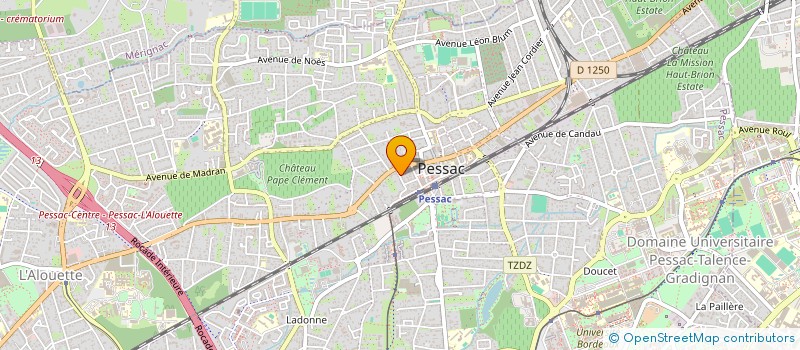 localisation de l'entreprise SCI CAP OUEST à PESSAC