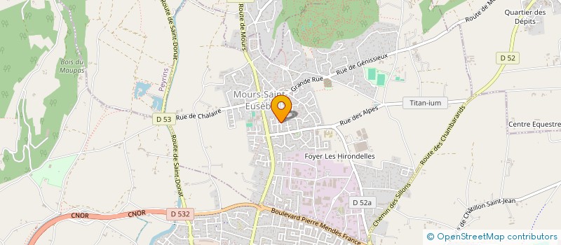 localisation de l'entreprise SCI CAP PIZZ  MOURS-SAINT-EUSEBE