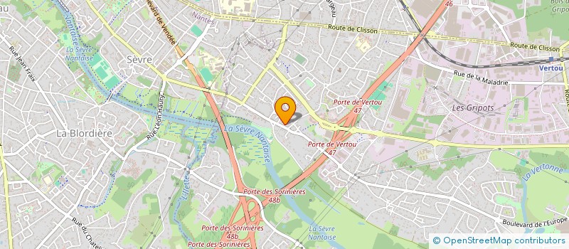 localisation de l'entreprise SCI CAP PODOLOGIE  VERTOU