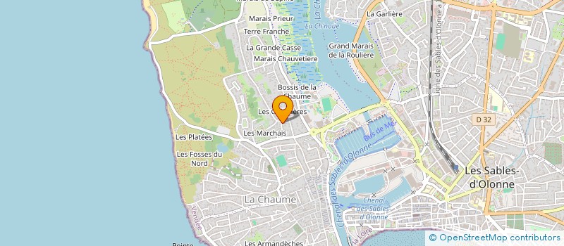 localisation de l'entreprise SCI CAP PRESSE à LES SABLES D'OLONNE