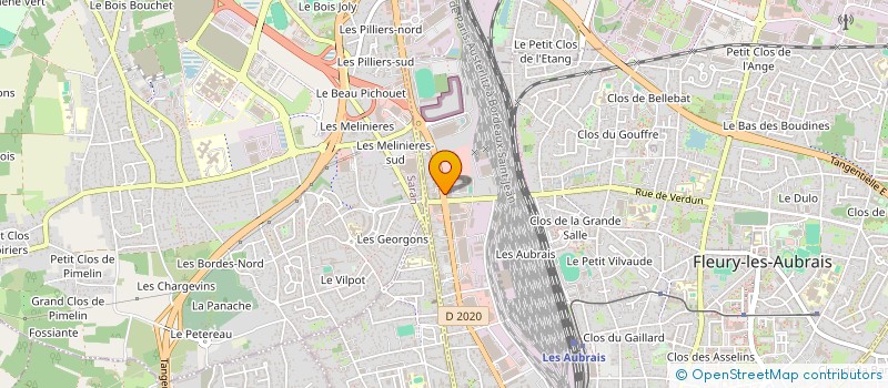 localisation de l'entreprise SCI CAP ROUGE  FLEURY-LES-AUBRAIS