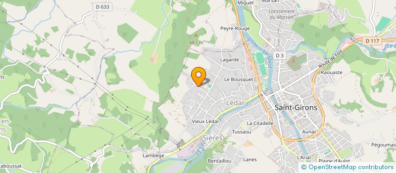 localisation de l'entreprise SCI CAP SAVANE à SAINT-GIRONS