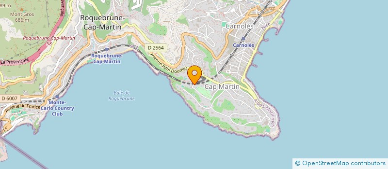 localisation de l'entreprise SCI CAP SERENITY  ROQUEBRUNE-CAP-MARTIN
