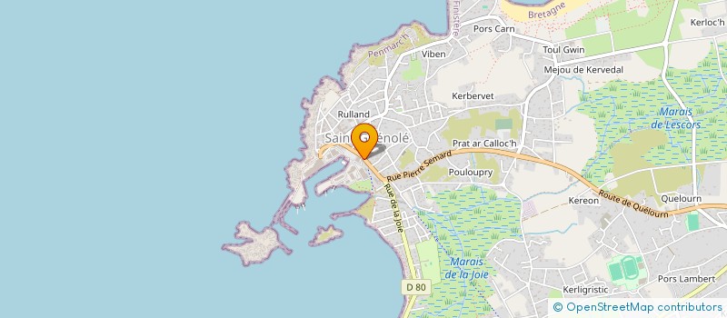 localisation de l'entreprise SCI CAP ST GUE  PENMARCH