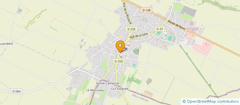 localisation de l'entreprise SCI CAP STEPH  BENET