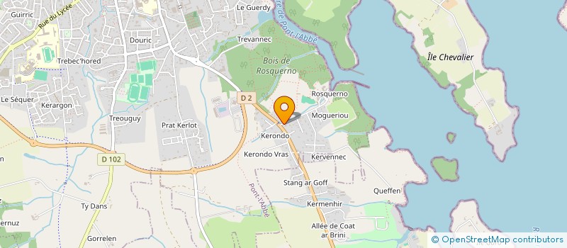 localisation de l'entreprise SCI CAP SUD  PONT-L'ABBE