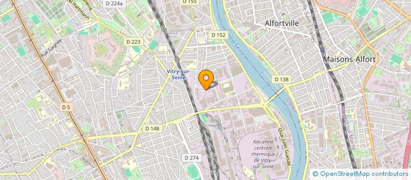 localisation de l'entreprise SCI CAP SUD  VITRY-SUR-SEINE