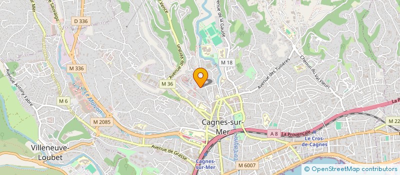 localisation de l'entreprise SCI CAP SUD à CAGNES-SUR-MER