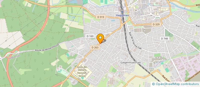 localisation de l'entreprise SCI CAP SUR L'AN 2000  HAGUENAU