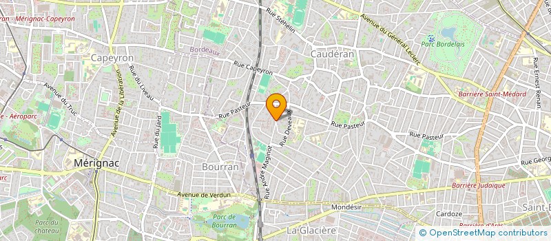 localisation de l'entreprise SCI CAP TOM  BORDEAUX