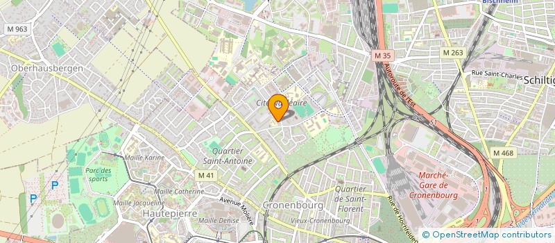 localisation de l'entreprise SCI CAP VALEUR EUROPE  STRASBOURG