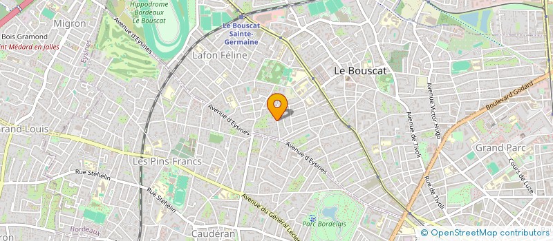 localisation de l'entreprise SCI CAP VIGNE  LE BOUSCAT