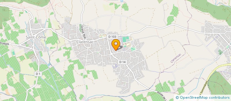 localisation de l'entreprise SCI CAP WIN  CLARENSAC