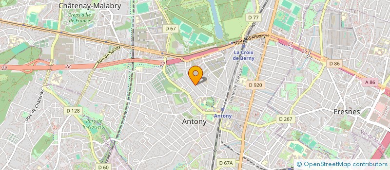 localisation de l'entreprise SCI CAP230 à ANTONY