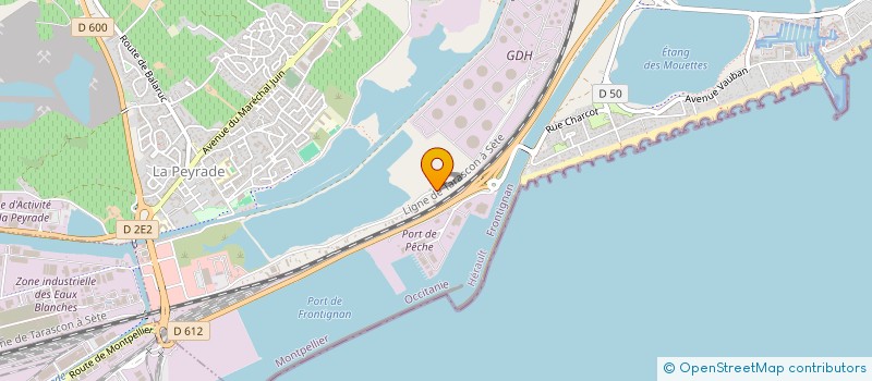 localisation de l'entreprise SCI CAPA  FRONTIGNAN