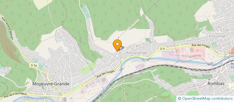 localisation de l'entreprise SCI CAPA  ROSSELANGE