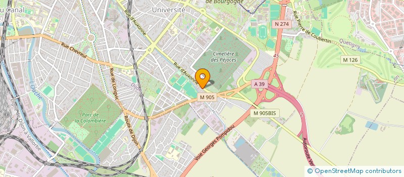 localisation de l'entreprise SCI CAPA à DIJON