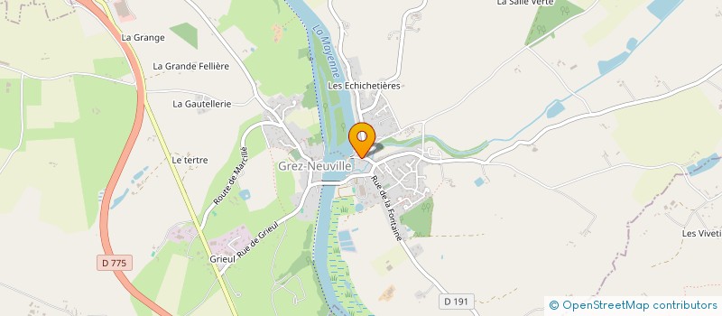 localisation de l'entreprise SCI CAPAC à GREZ-NEUVILLE