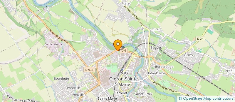 localisation de l'entreprise SCI CAPACETE  OLORON-SAINTE-MARIE