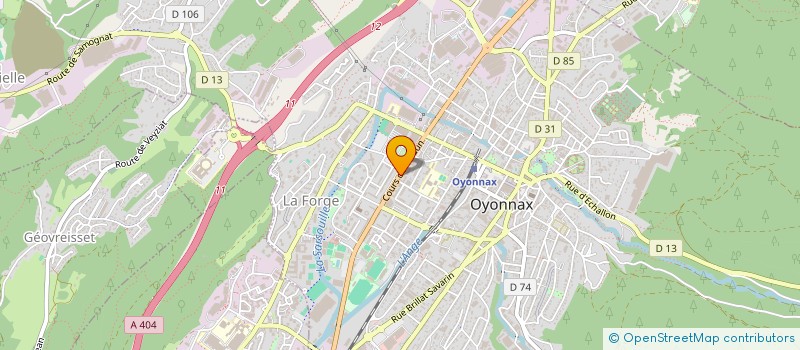 localisation de l'entreprise SCI CAPADOCE à OYONNAX