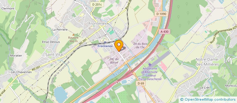 localisation de l'entreprise SCI CAPALDI  FRONTENEX