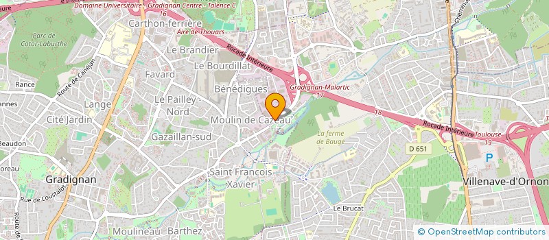 localisation de l'entreprise SCI CAPAPAT  VILLENAVE-D'ORNON