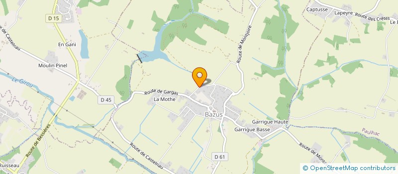 localisation de l'entreprise SCI CAPART-LAVERON  BAZUS
