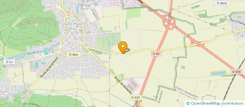 localisation de l'entreprise SCI CAPASEM  SOULTZ-HAUT-RHIN