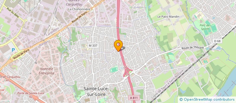 localisation de l'entreprise SCI CAPATERRE  SAINTE-LUCE-SUR-LOIRE