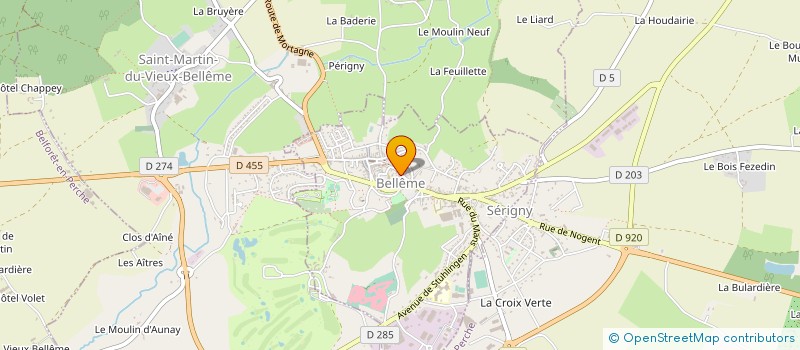 localisation de l'entreprise SCI CAPAULOU à BELLEME