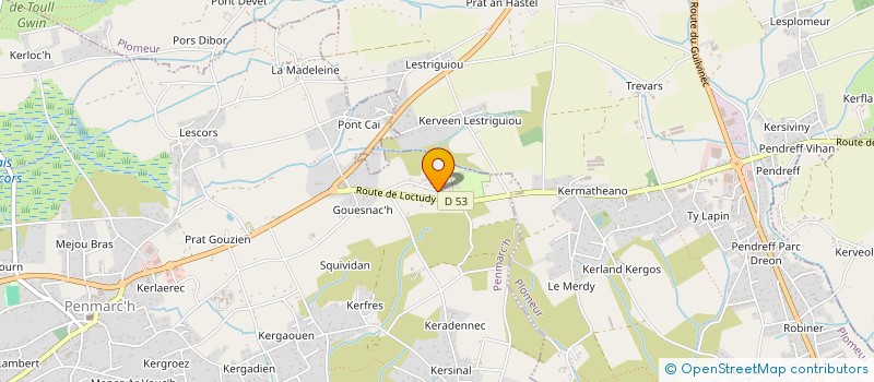 localisation de l'entreprise SCI CAPCARVAL  PENMARCH