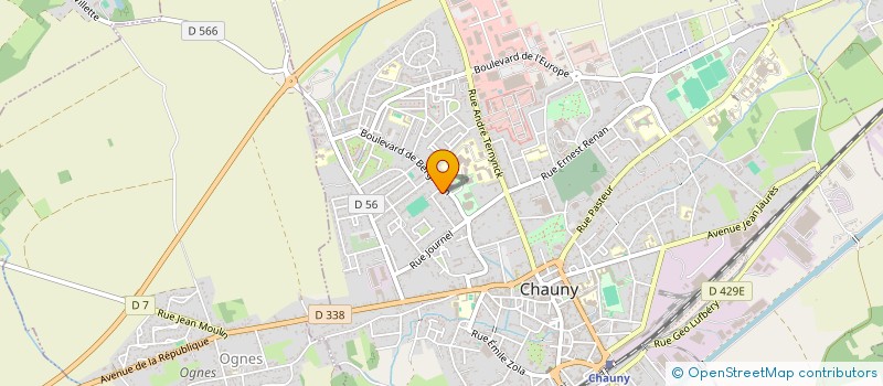 localisation de l'entreprise SCI CAPDANER à CHAUNY